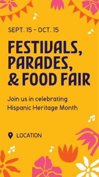 Hispanic Heritage Party Instagram Story Preview