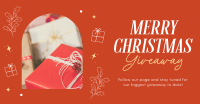 Holly Christmas Giveaway Facebook Ad Design