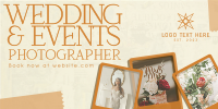 Rustic Wedding Photographer Twitter post Image Preview