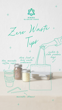 Zero Waste Tips TikTok Video Image Preview