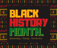 Modern Black History Month Facebook Post Design