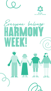 United Harmony Week Facebook Story Design