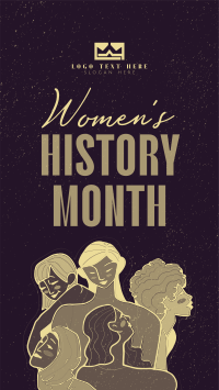 Women's History Month March Facebook story Image Preview