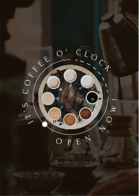 Coffee O Clock Flyer Design
