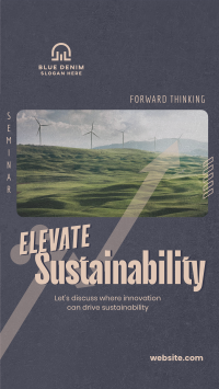 Elevating Sustainability Seminar Instagram Reel Image Preview