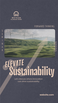 Elevating Sustainability Seminar Instagram reel Image Preview