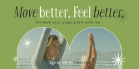 Sign up Yoga Studio  Twitter post Image Preview