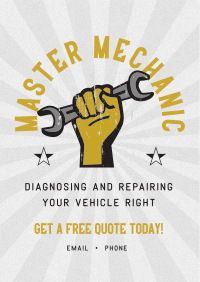 Retro Master Mechanic Flyer Preview