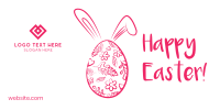 Egg Bunny Twitter Post Design