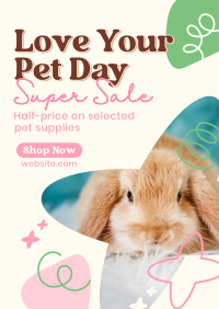 Dainty Pet Day Sale Flyer Design