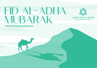 Eid Adha Camel Postcard Image Preview