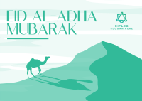 Eid Adha Camel Postcard Image Preview