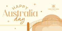 Australia Harbour Bridge Twitter Post Design