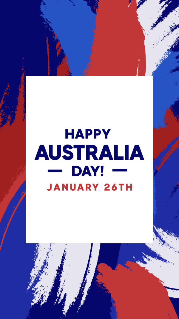 Australia Day Paint Instagram Story Design Image Preview
