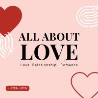 All About Love Instagram Post Design