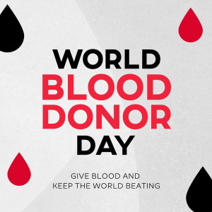 Minimalist Blood Donor Day Instagram post Image Preview