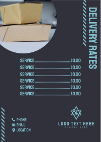 Delivery Service Menu Preview