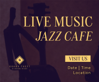 Cafe Jazz Facebook Post Design