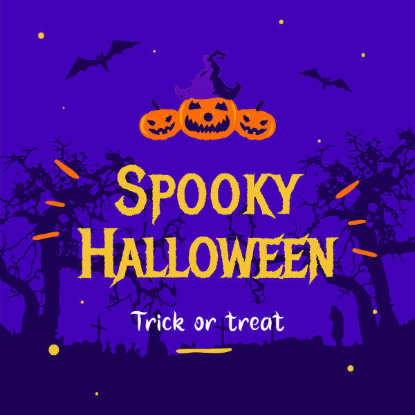 Spooky Halloween Instagram Post Design Image Preview