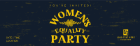 Women's Equality Celebration Twitter Header Design