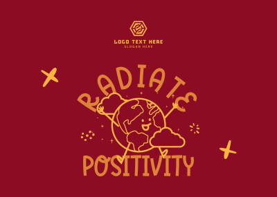 Positive Vibes Postcard Image Preview