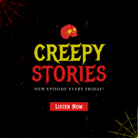 Creepy Stories Instagram Post Design