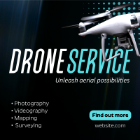 Modern Professional Drone Service Instagram post Image Preview
