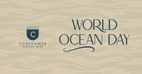 Minimalist Ocean Advocacy Facebook Ad Design