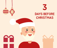 Santa Christmas Countdown Facebook Post Design