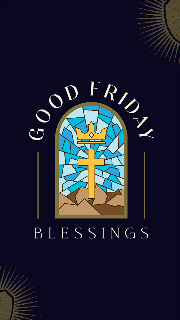 Good Friday Blessings Instagram Story Design Image Preview