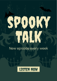 Spooky Talk Flyer Design