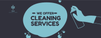 Offering Cleaning Services Facebook cover Image Preview