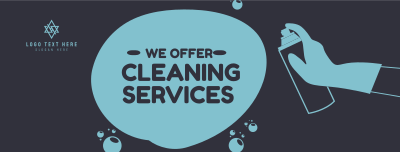 Offering Cleaning Services Facebook cover Image Preview