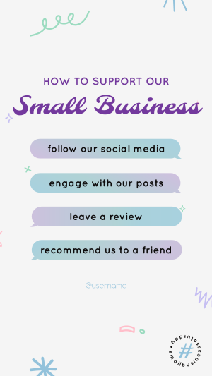 Support Small Business Instagram story Image Preview