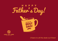 Cheers Dad! Postcard Design