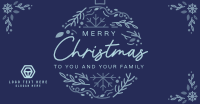 Christmas Ornament Greeting Facebook ad Image Preview