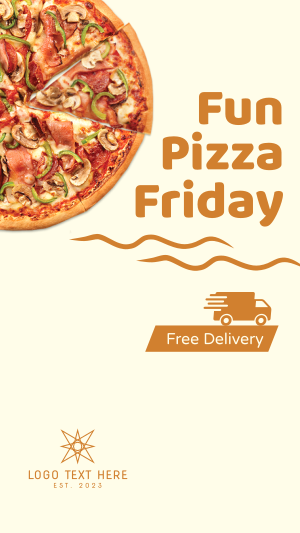 Fun Pizza Friday Instagram story Image Preview