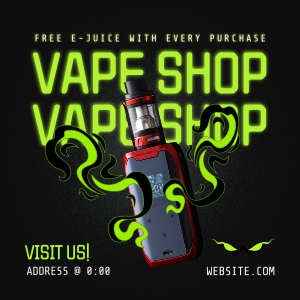 Vape Night Promo Instagram Post Image Preview