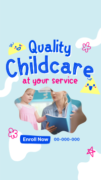 Quality Childcare Services YouTube Short Design