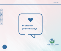 Be Proud Of Yourself Facebook Post Design