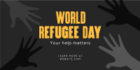 World Refugee Day Twitter Post Design