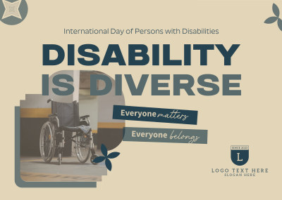 Disabled People Matters Postcard Image Preview