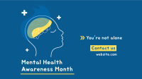 Mental Health Month Facebook Event Cover Design