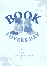 Hey There Book Lover Poster Design