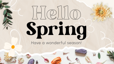 Hello Spring Facebook event cover Image Preview