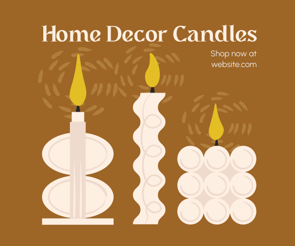 Home Decor Candles Facebook Post Design Image Preview