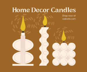Home Decor Candles Facebook post