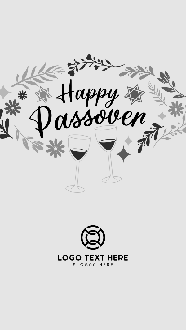 Passover Toast Facebook Story Design