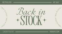 Minimalist Elegant Restock Animation Preview
