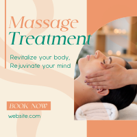 Simple Massage Treatment Instagram post Image Preview